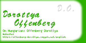 dorottya offenberg business card